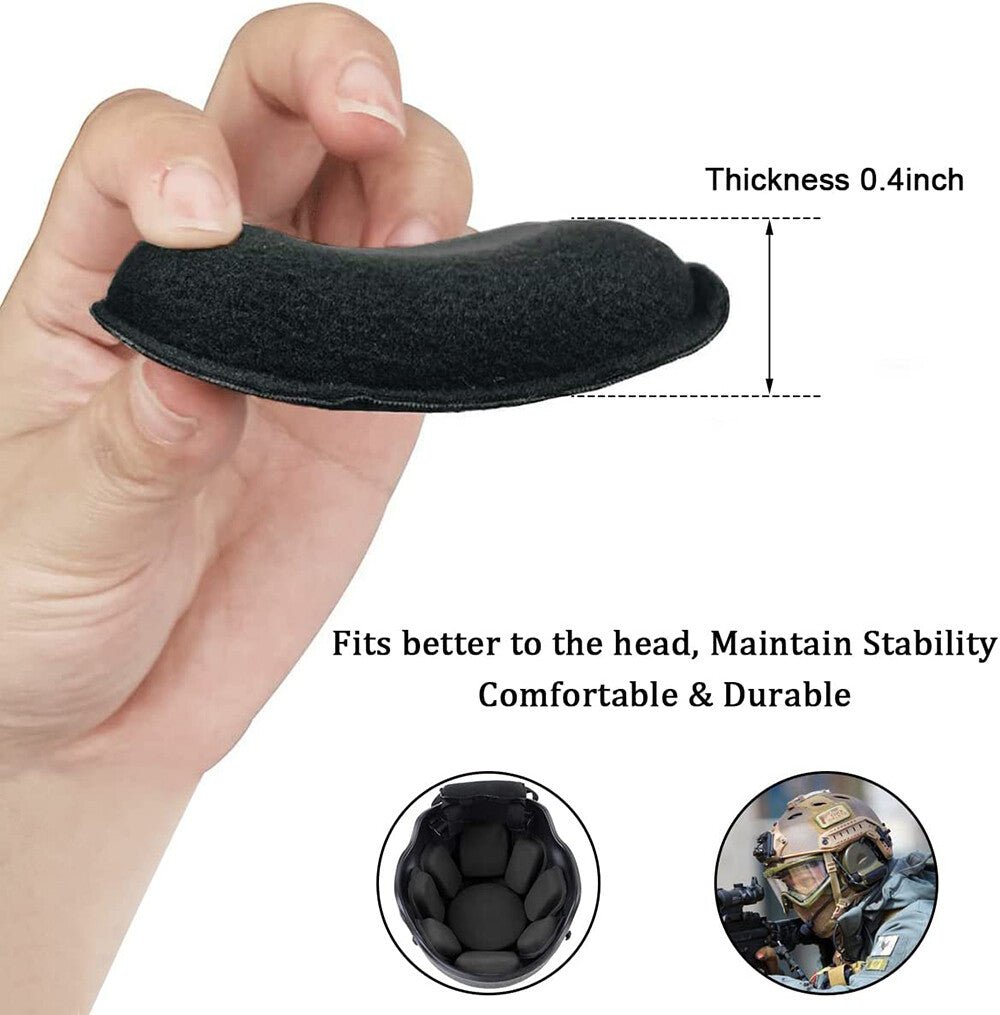 Helmet Foam Padding Kit for Tactical, Cosplay & Airsoft Helmets - 19 pcs