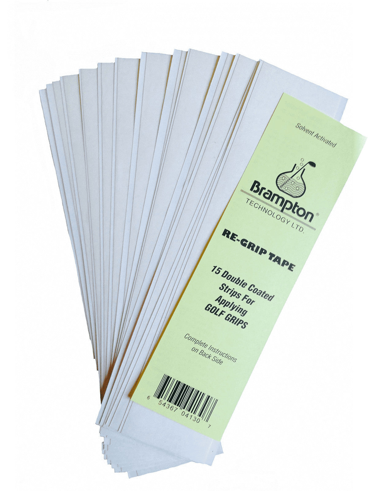 Golf Grip Tape Strips - 2x10 Inches, Solvent Activated, 30 Pack