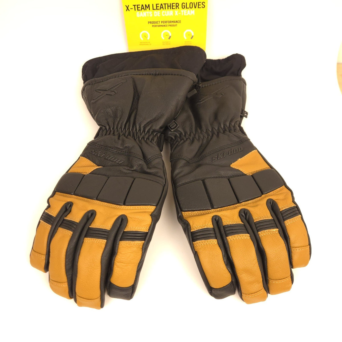 Snowmobile Leather Gloves 3XL XXXL Ski-Doo X-Team Khaki NWT