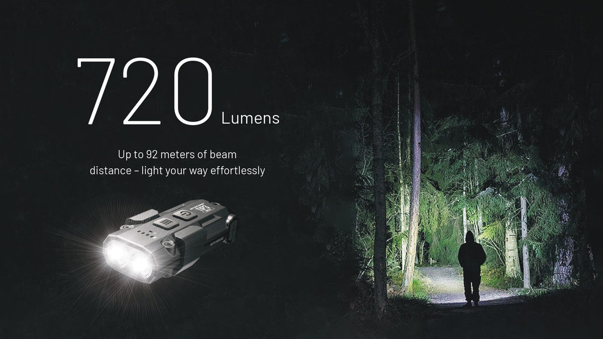 Rechargeable Keychain Flashlight with 720 Lumens and 3 Color Temps