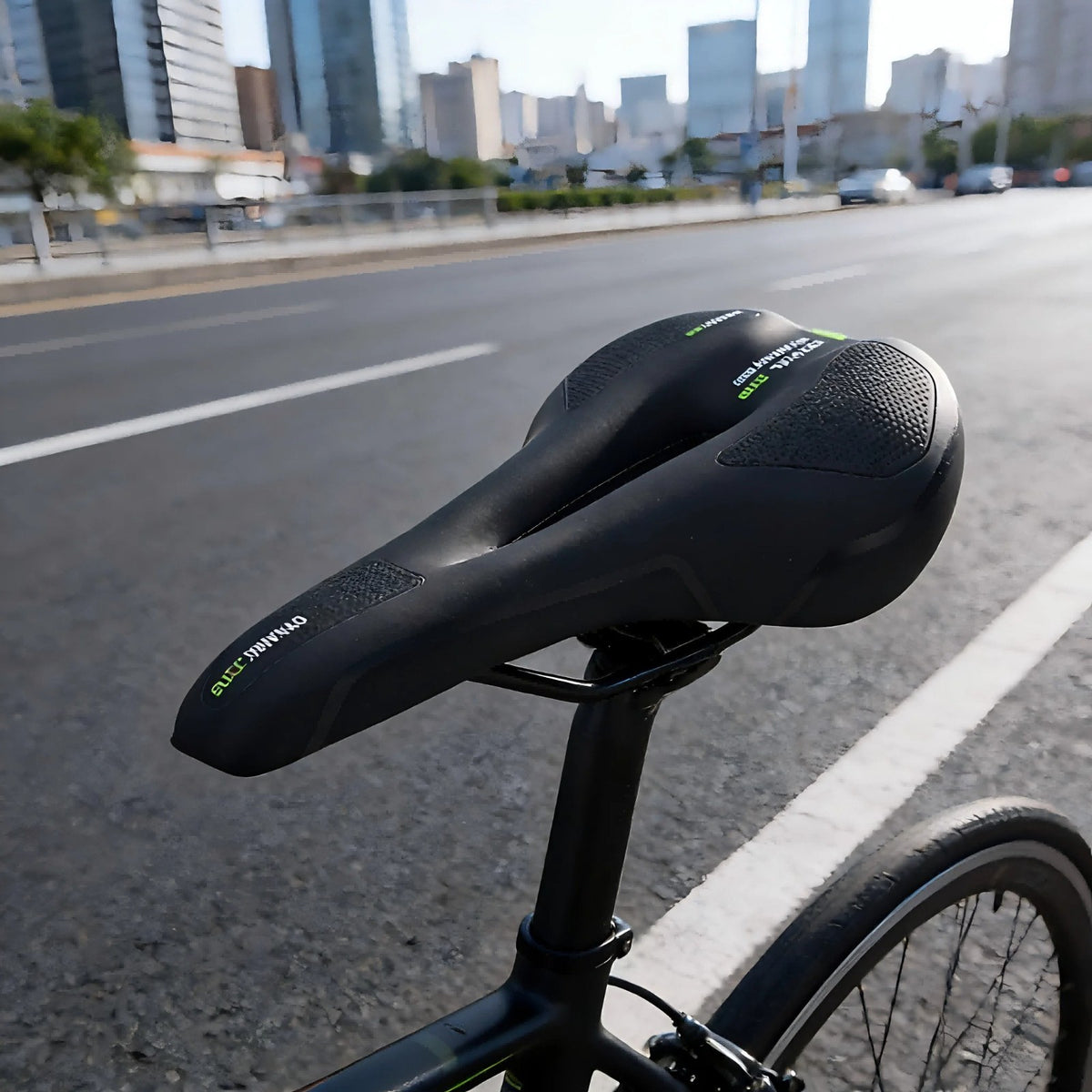 Universal Bicycle Saddle MTB & Road Bike Seat Gel Cushion - Black