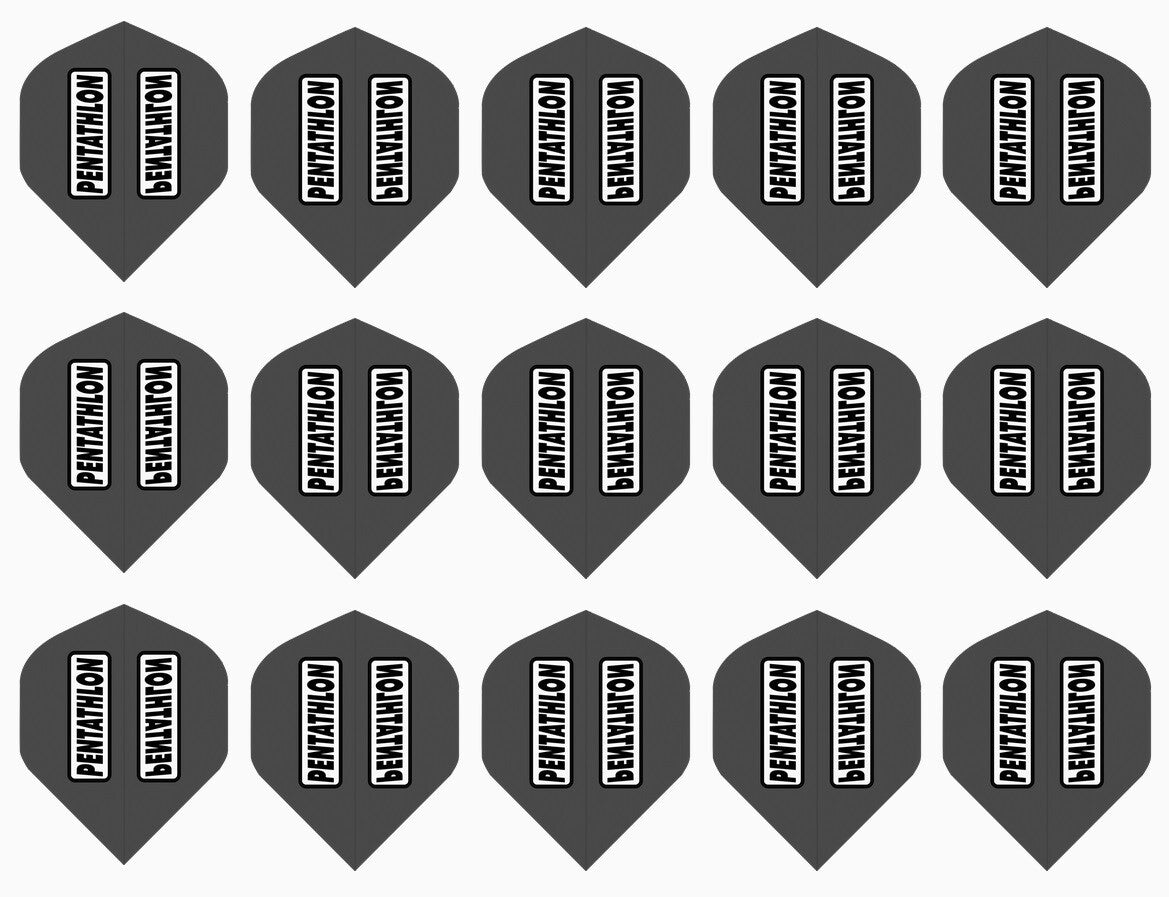 Dart Flights 100 Micron Standard Sets - 5-Pack, Multi-Color