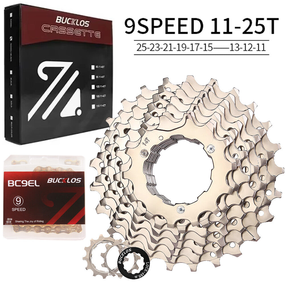 Bike Cassette and Chain Set for Shimano SRAM 8-12 Speed, 11-52T