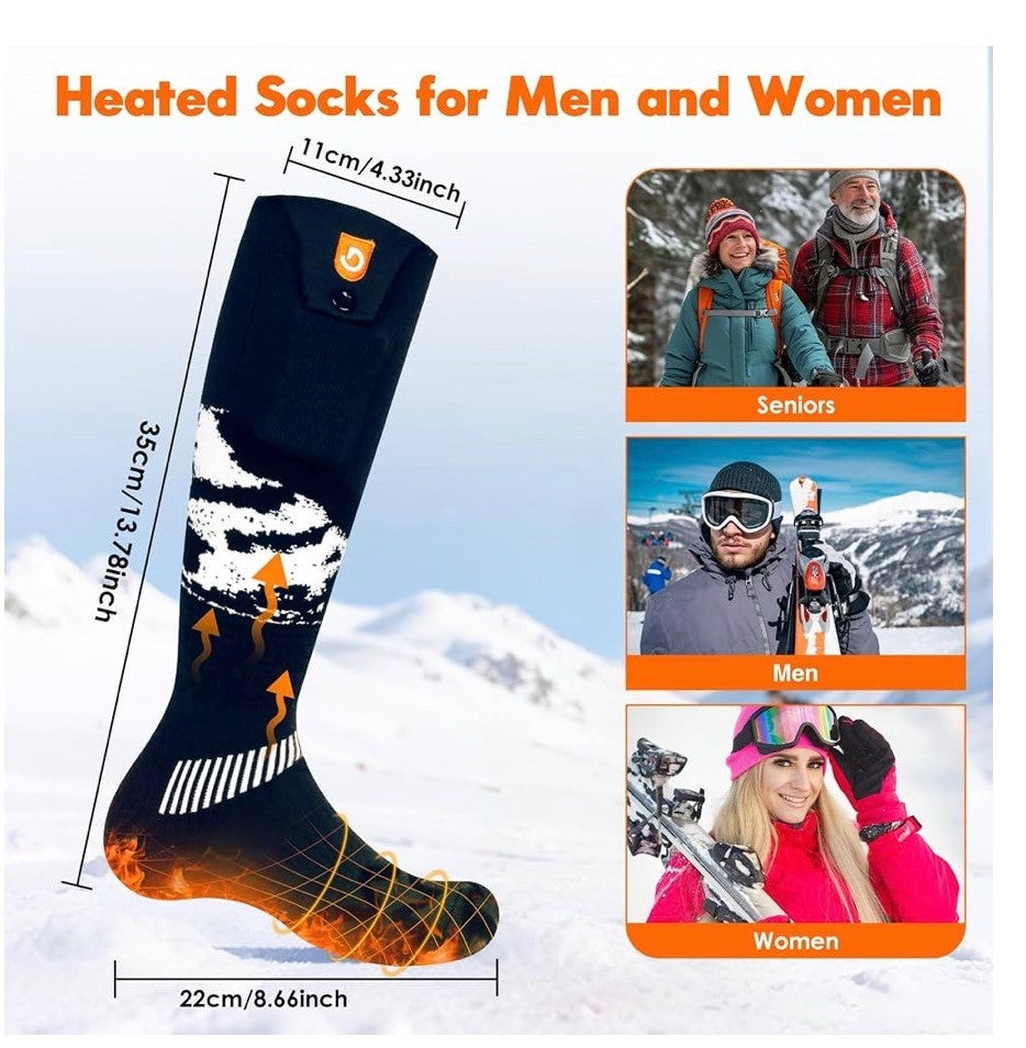 Heated Socks - New Upgrade 2025 for Cold Weather Comfort