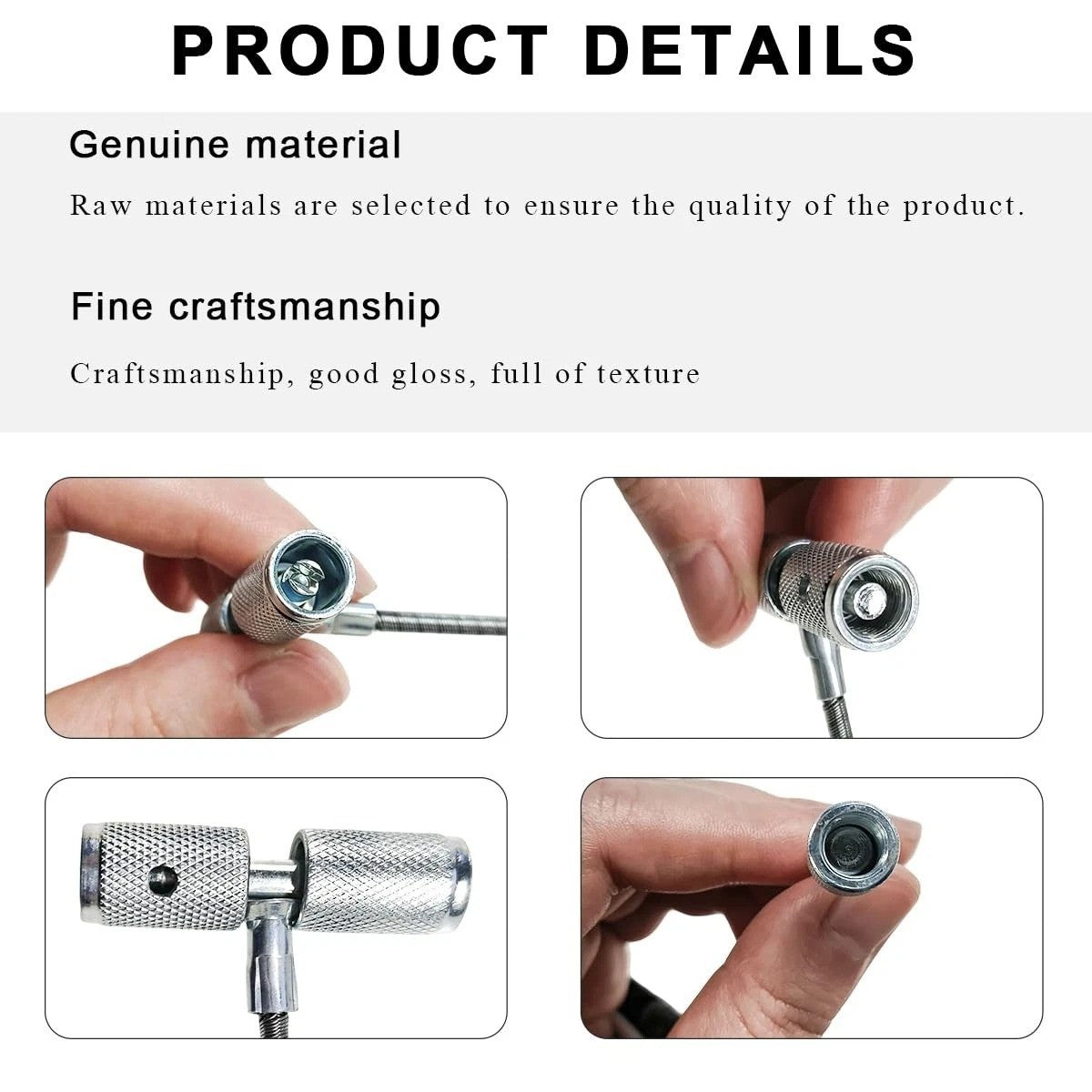 Valve Stem Installation Fishing Tool Set for Tire Repair - 2PCS