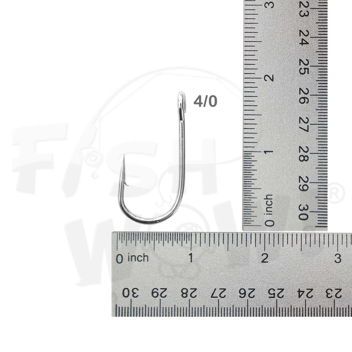 50pcs Fishing Siwash Nickel Hooks with Open Eye - Heavy Duty Tackle
