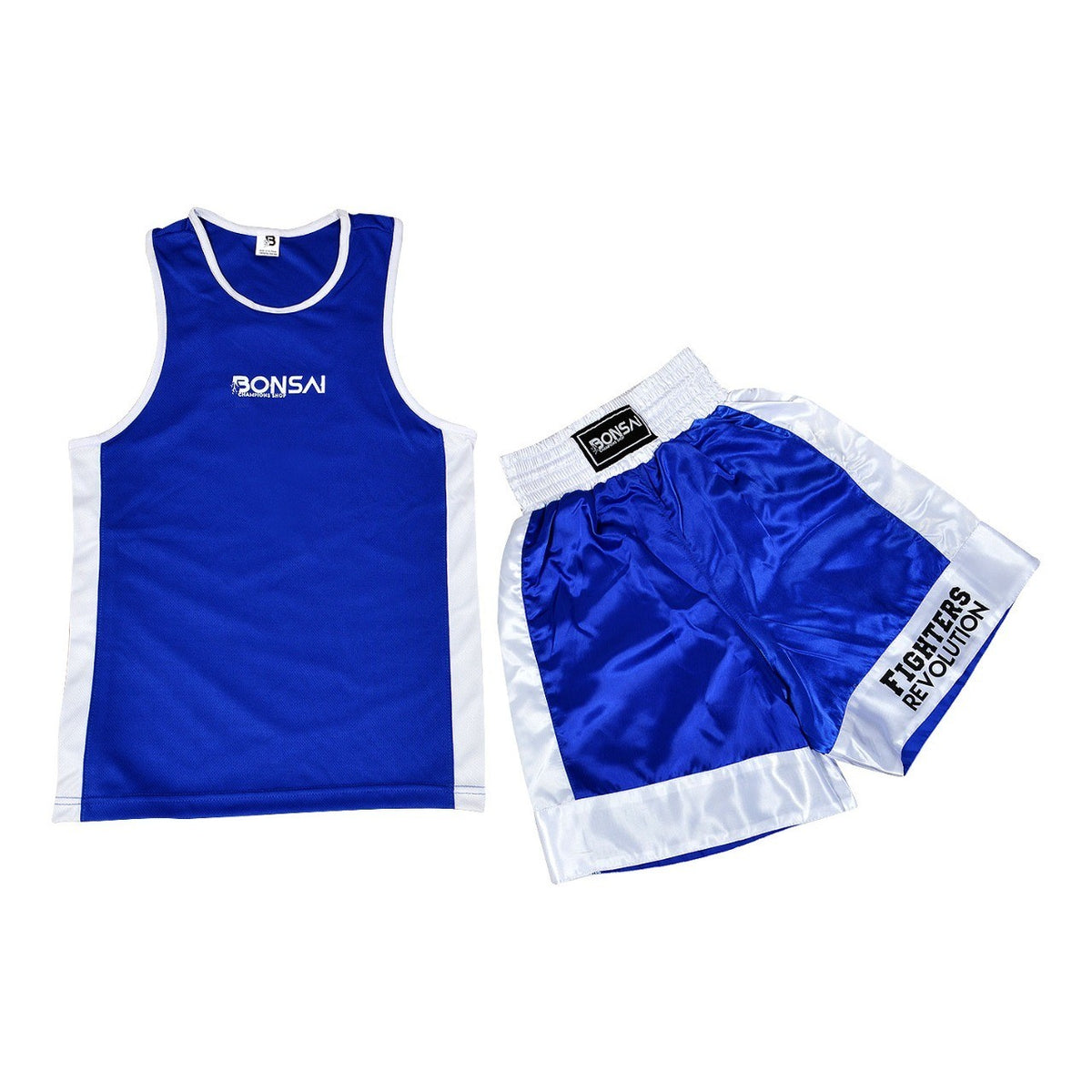 Kids Boxing Shorts & Top Set - 2-Piece Satin Martial Arts Training Outfit