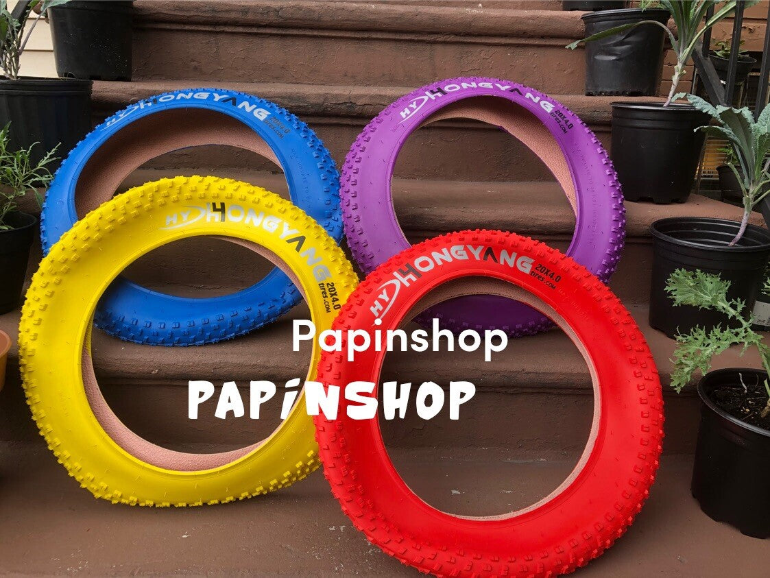 20-Inch Fat Tire Bicycle Tire - Colorful, Durable, 20 PSI