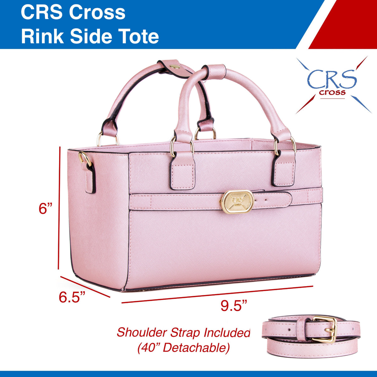 Ice Skating Tote Bag for Accessories, Crossbody Sport Carryall