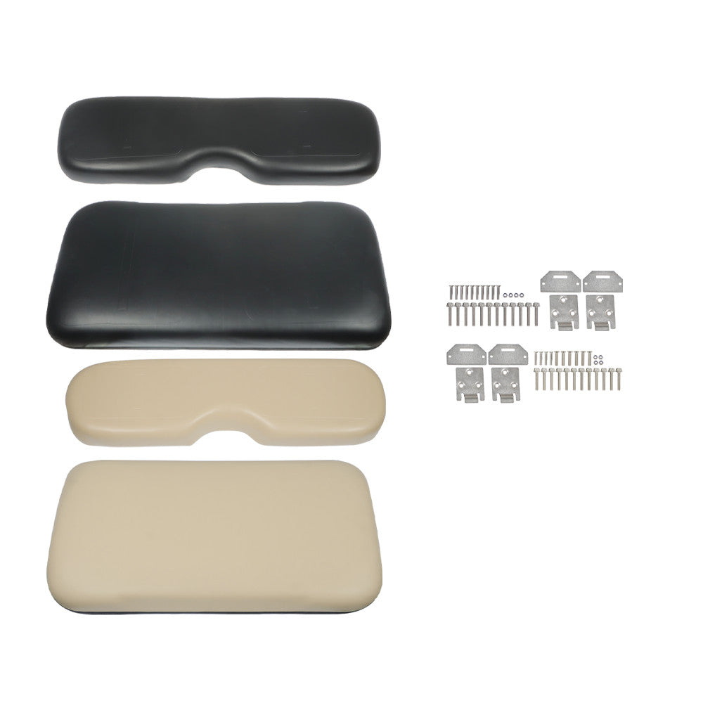 Golf Cart Seat Cushions for EZGO TXT Medalist 1993-2013 Front & Back Set with Hardware