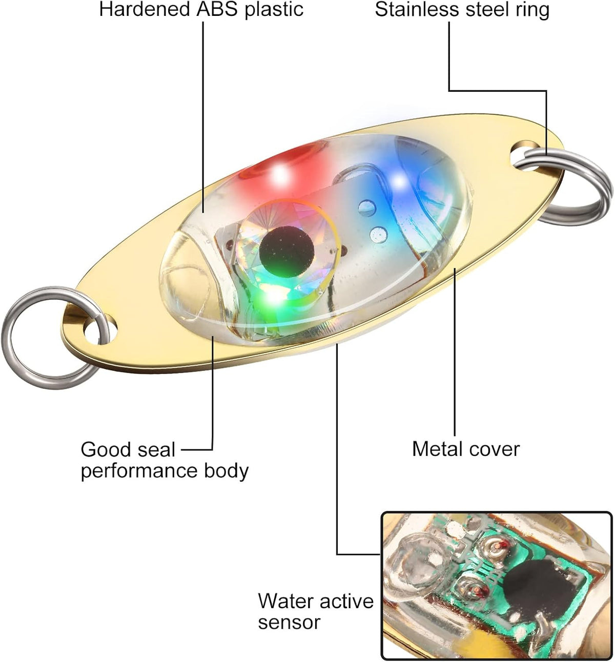 LED Fishing Lures Set - Underwater Flasher Baits for Saltwater & Deep Sea Fishing