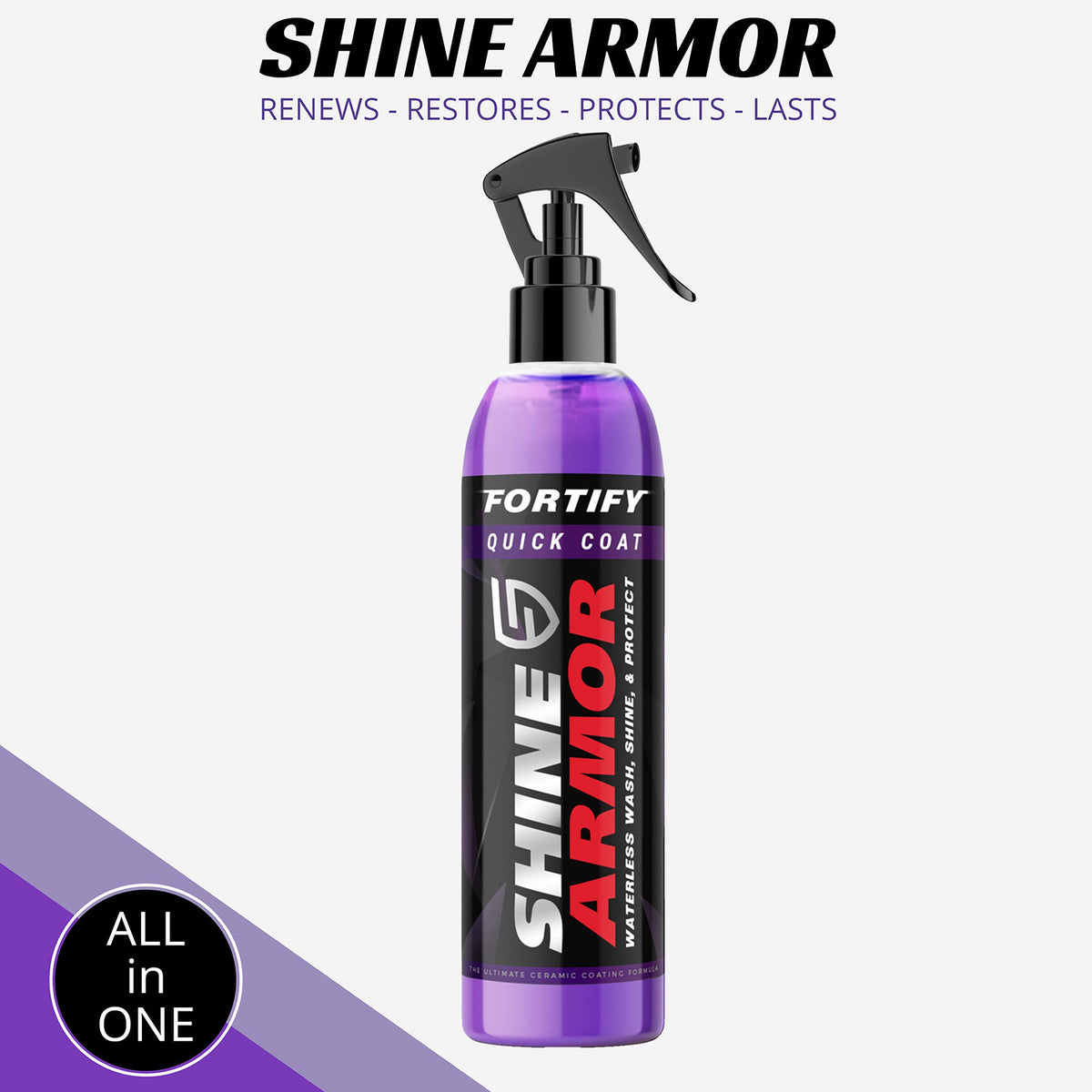 Car & Vehicle Surface Protection Wax - Nano Ceramic Coating, 3-in-1 Spray