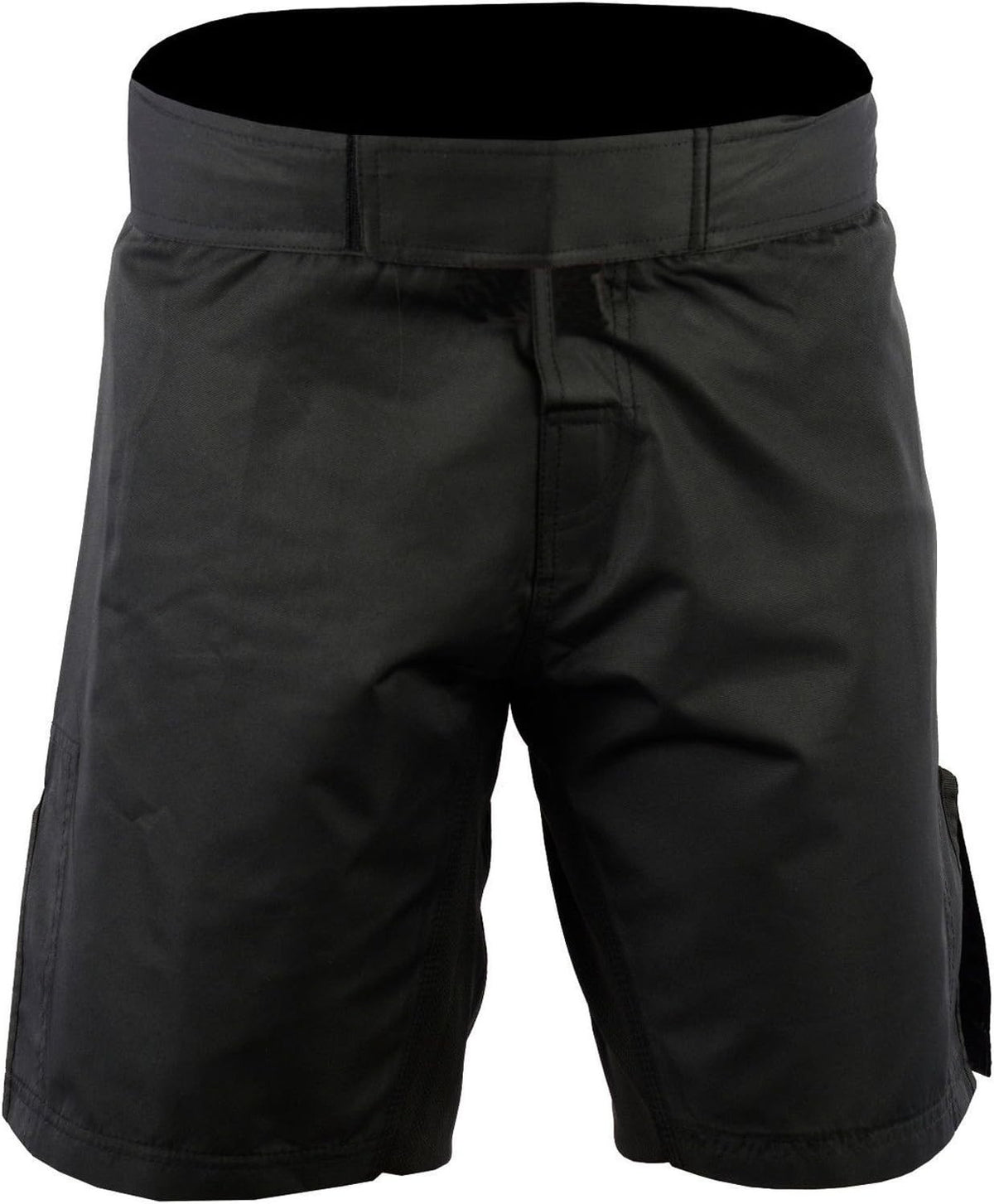 High-Performance MMA Shorts for Grappling & Martial Arts - Solid Black