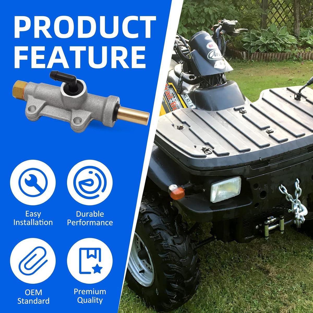 Rear Foot Brake Master Cylinder for Polaris ATV Sportsman 400 500 600 700 800