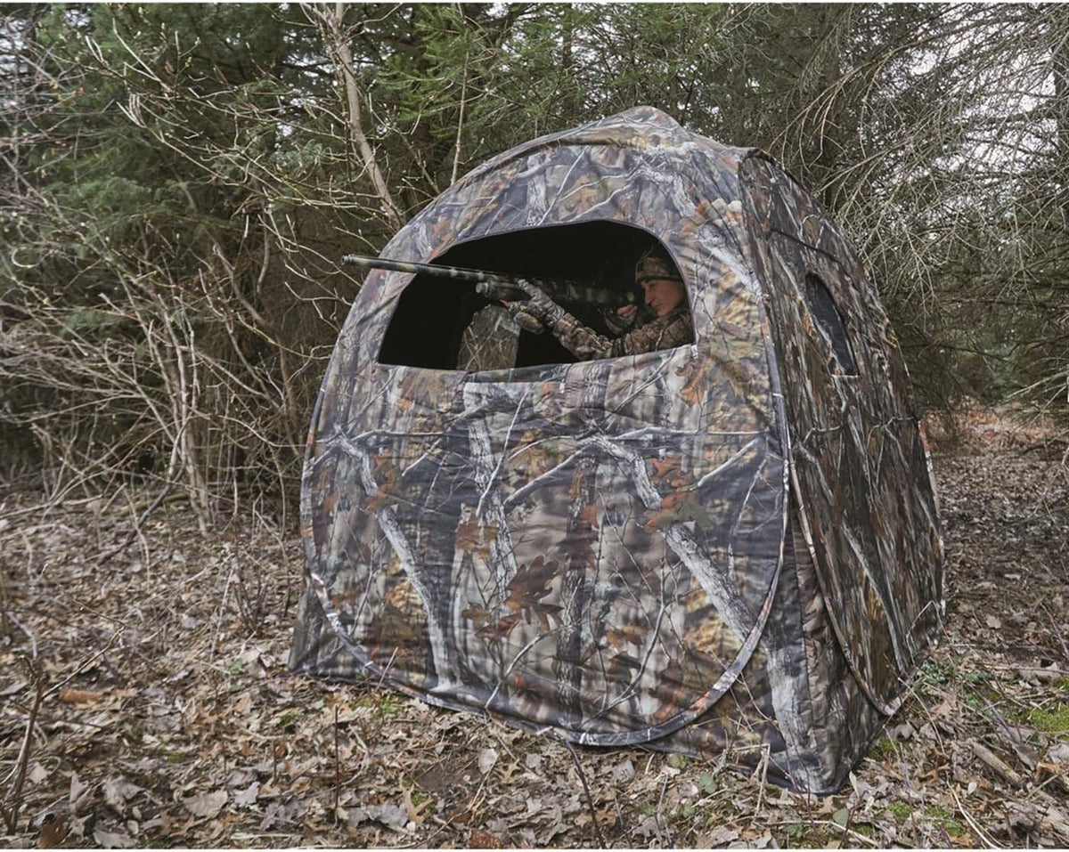 Deluxe 4-Panel Spring Steel Hunting Blind for Deer and Turkey