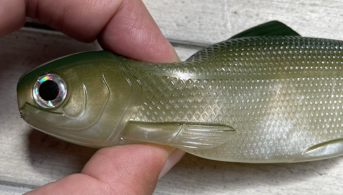 8-Inch Weedless Swimbait with Natural Bait Fish Color for Freshwater Fishing