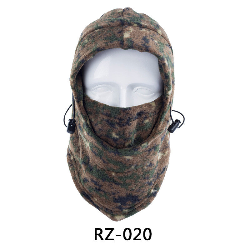Unisex Winter Balaclava Face Mask with Camo Pattern - Windproof Fleece Hat Hood for Hunting & Skiing