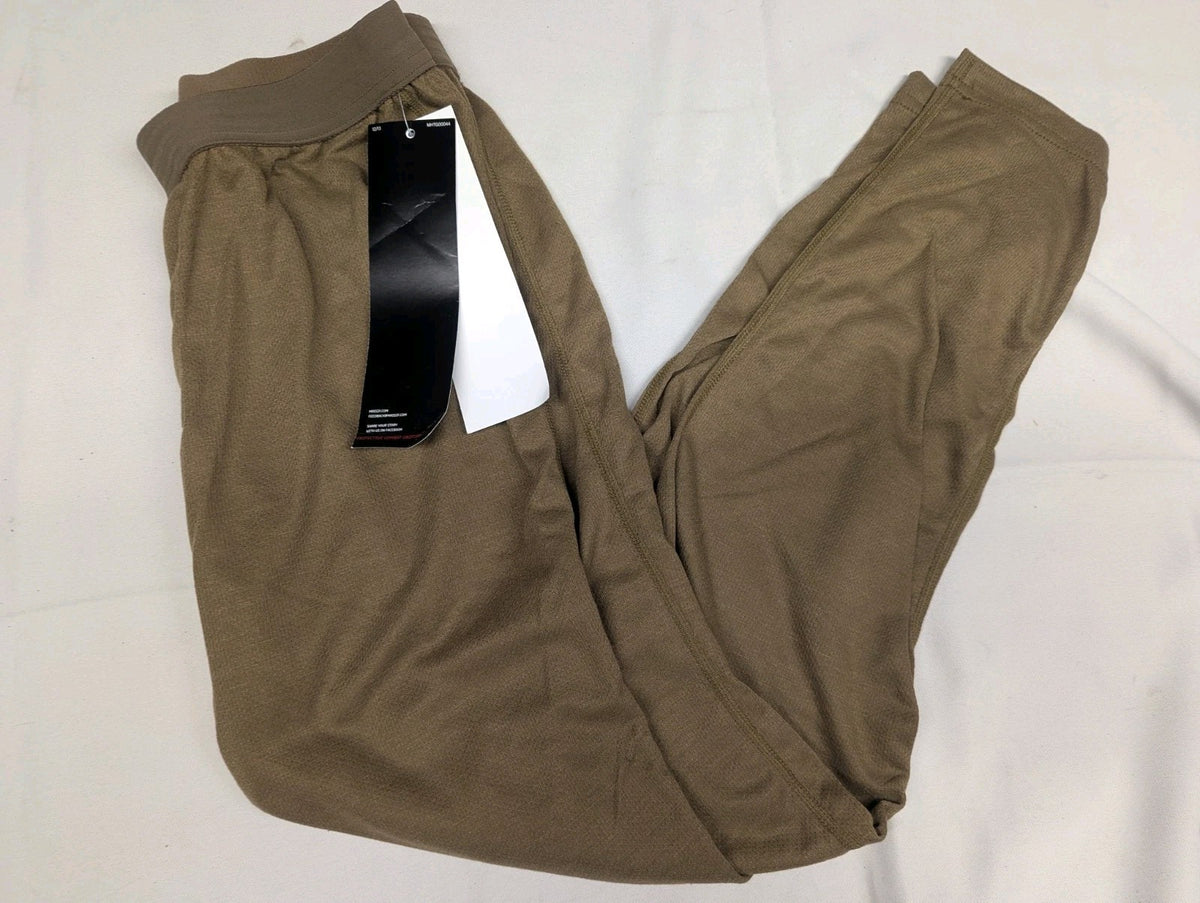 Thermal Base Layer Bottoms for Men - Olive, Size Large, Long Johns