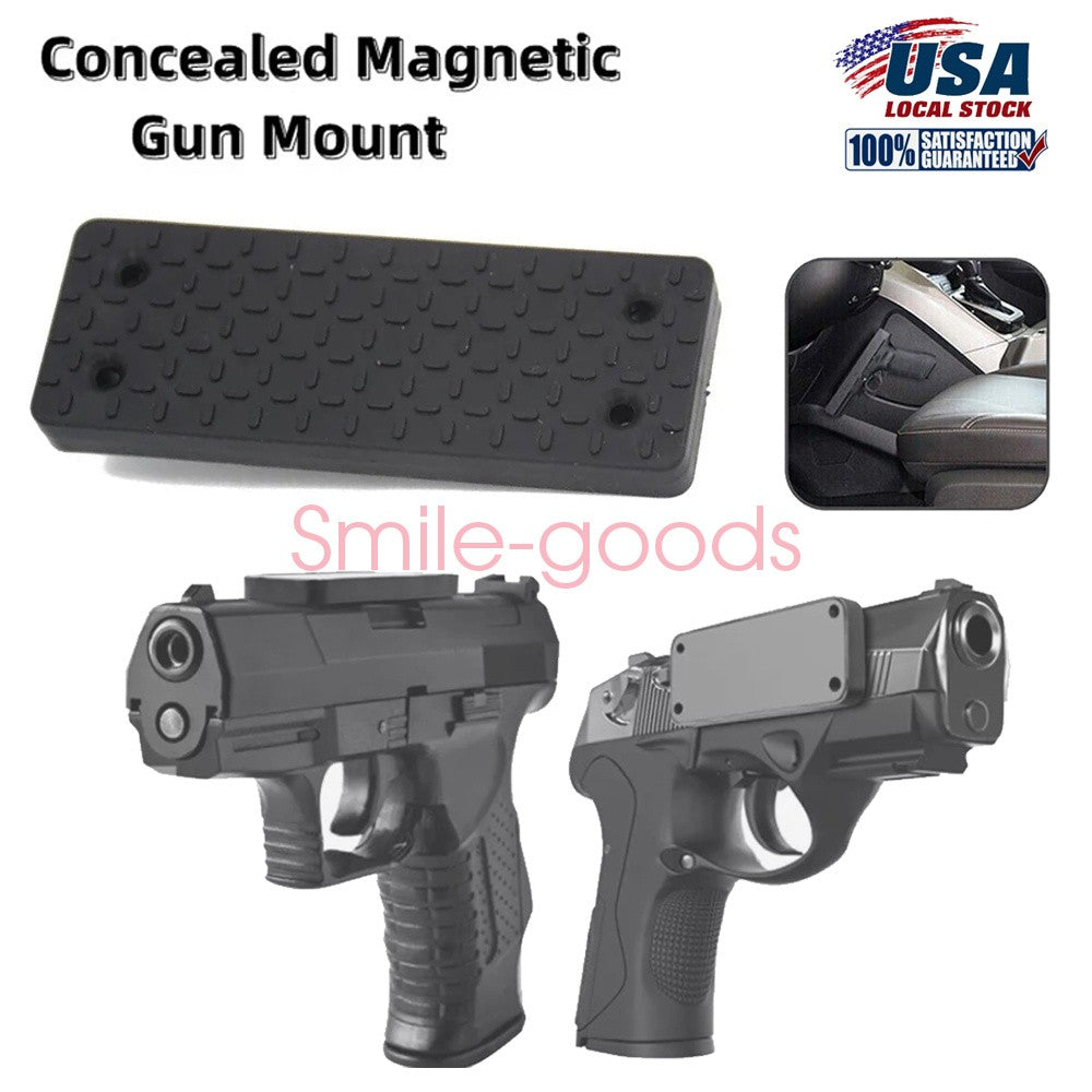 55lb Magnetic Gun Mount for Car Truck Wall Bed Concealed Pistol Holder