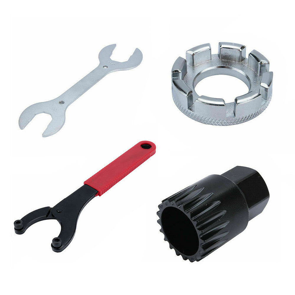 44-Piece Bike Repair Tool Kit with Wrenches, Screwdrivers & Patches