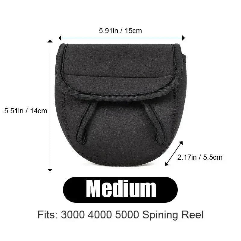 Waterproof Neoprene Fishing Reel Cover - Protects Spinning Reels