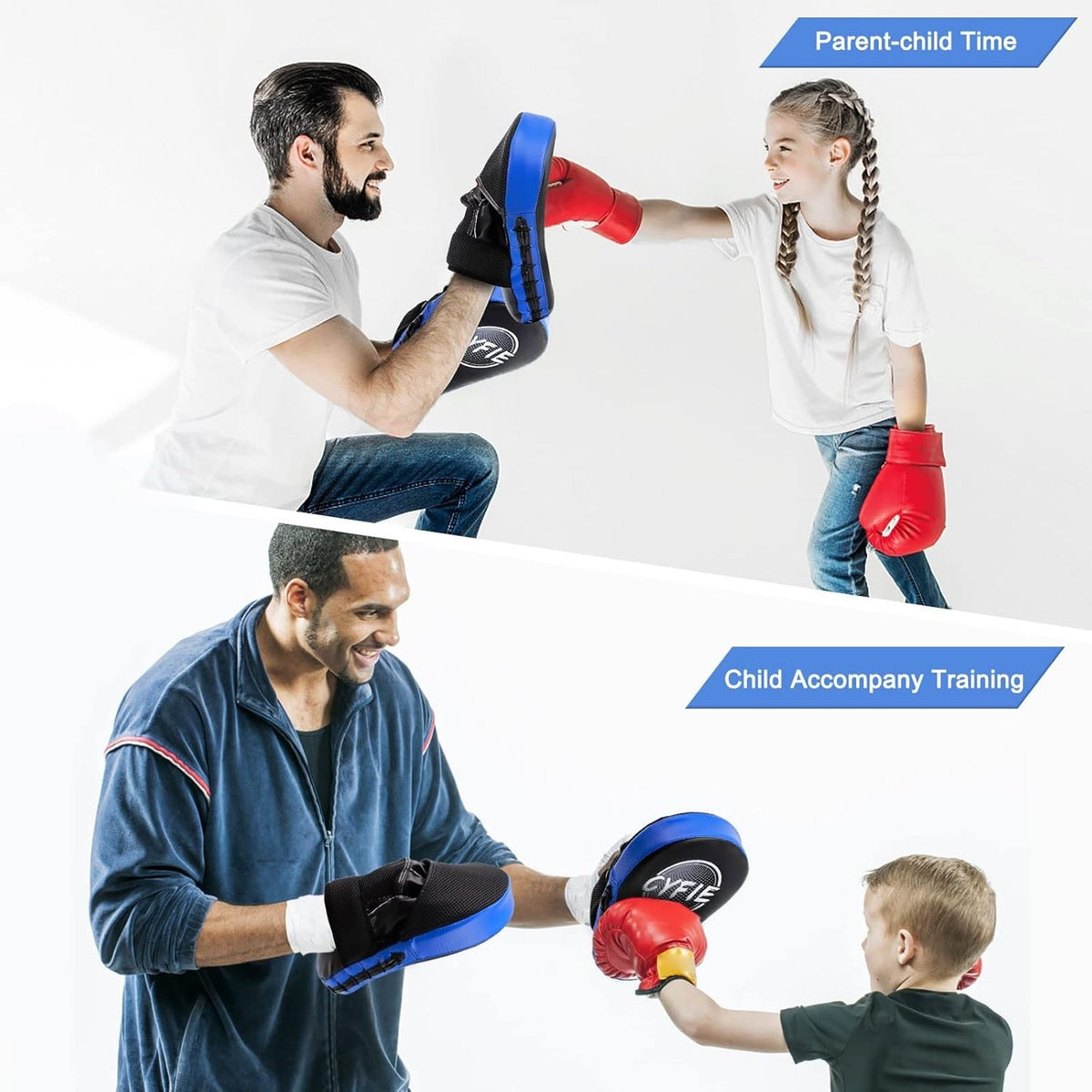 Kids Boxing Pads and Mitts Set - Safe Training for Martial Arts & Fitness