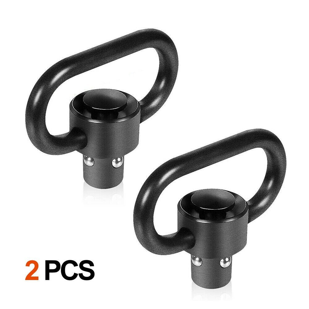 Heavy Duty 1.25-Inch Quick Detach Rifle Sling Swivel Mounts - 2 Pack