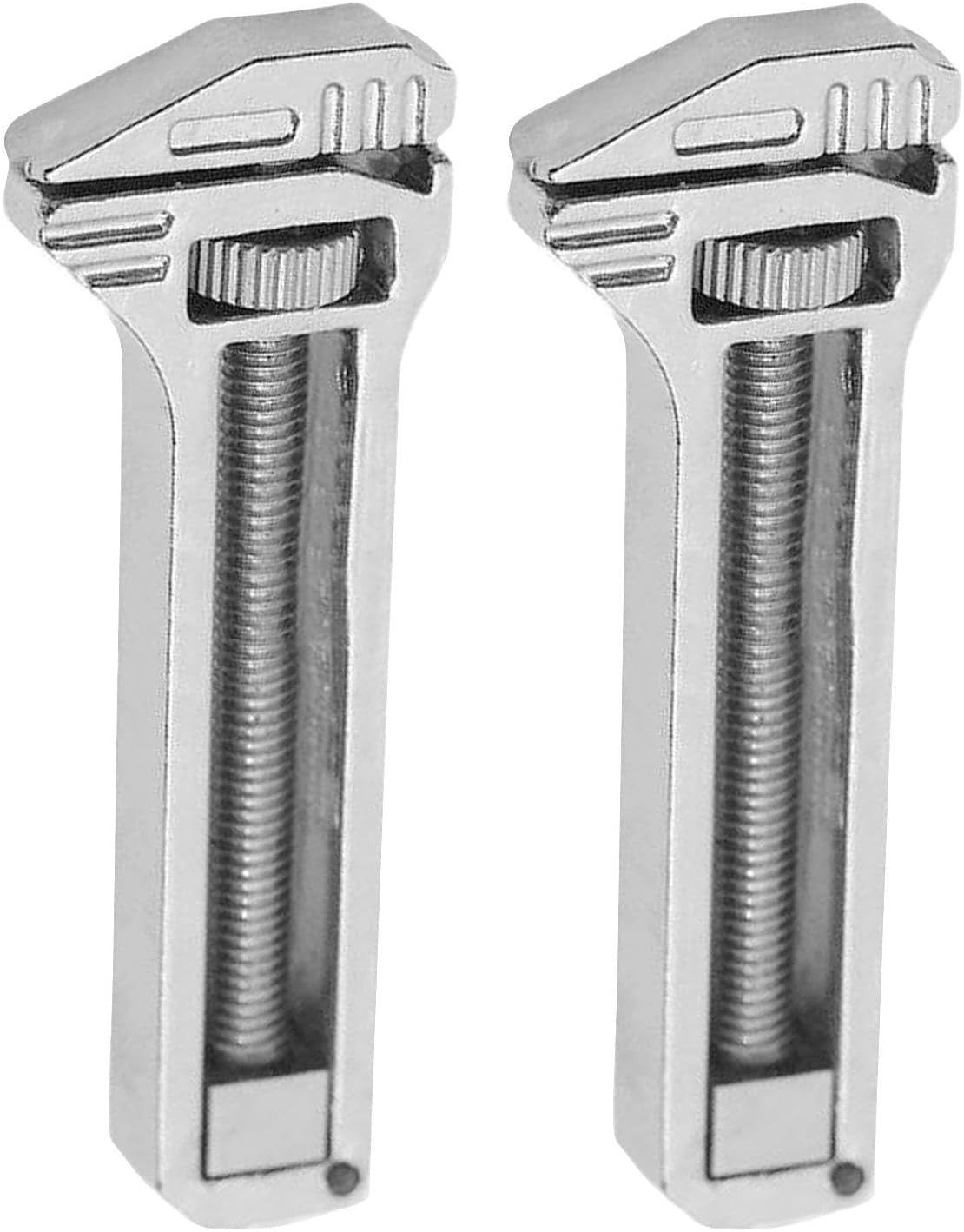 Mini Titanium Multi-Tool Keychain Wrench & Bottle Opener - 2 Pack
