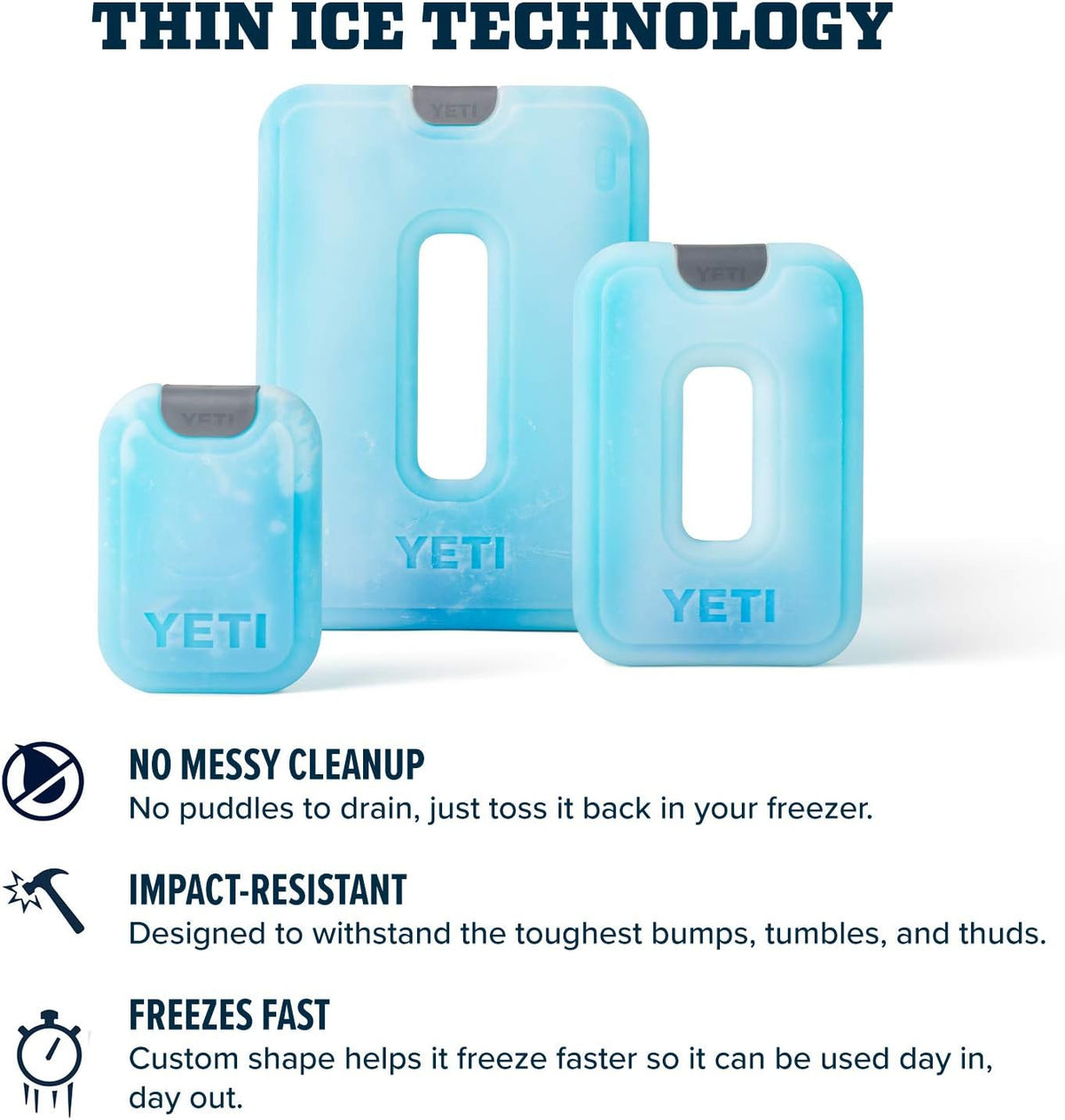 Refreezable Cooler Ice Pack - Reusable Thin Ice Sheet for Cooler