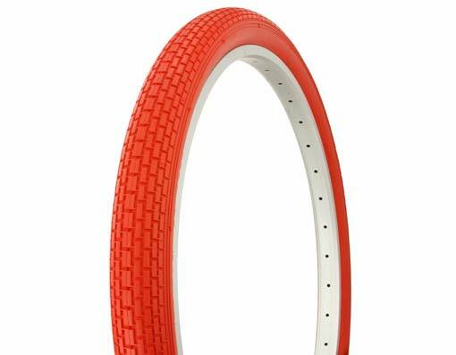 26-Inch Bicycle Tire with Brick Tread - Multiple Colors Available