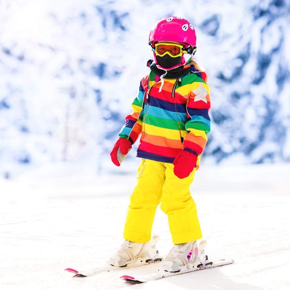 Kids Fleece Neck Warmer Winter Gaiter Balaclava for Skiing & Cold Weather