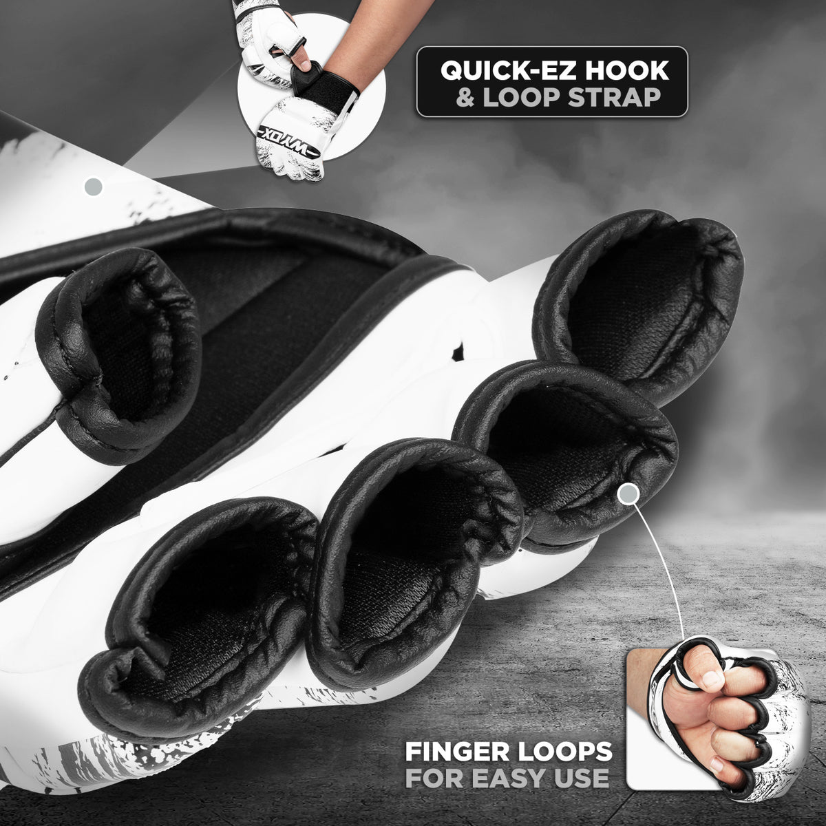 Women's MMA Training Gloves Open Palm Sparring Boxing Gloves for Kickboxing