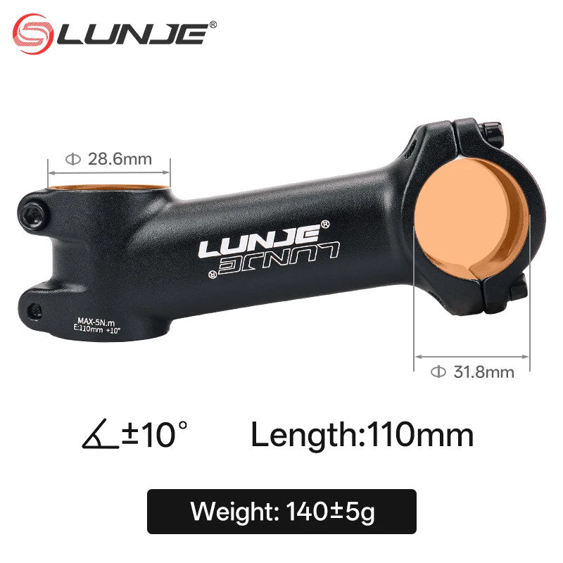 Ultralight MTB Bike Stem 10°-35° Angles for 31.8mm Handlebar, 60-110mm Lengths