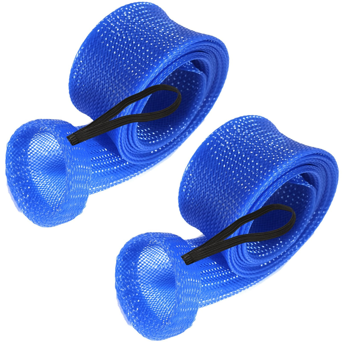 Fishing Rod Cover Sleeve Sock 2-Pack for Spinning & Casting Rods - Blue