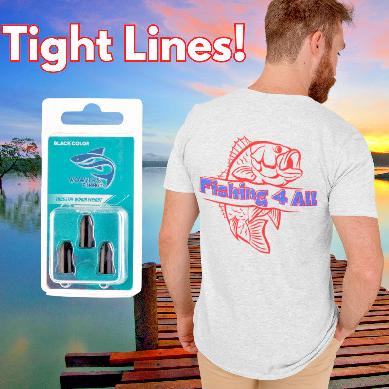 Tungsten Fishing Bullet Weights for Bass — Multiple Sizes & Styles