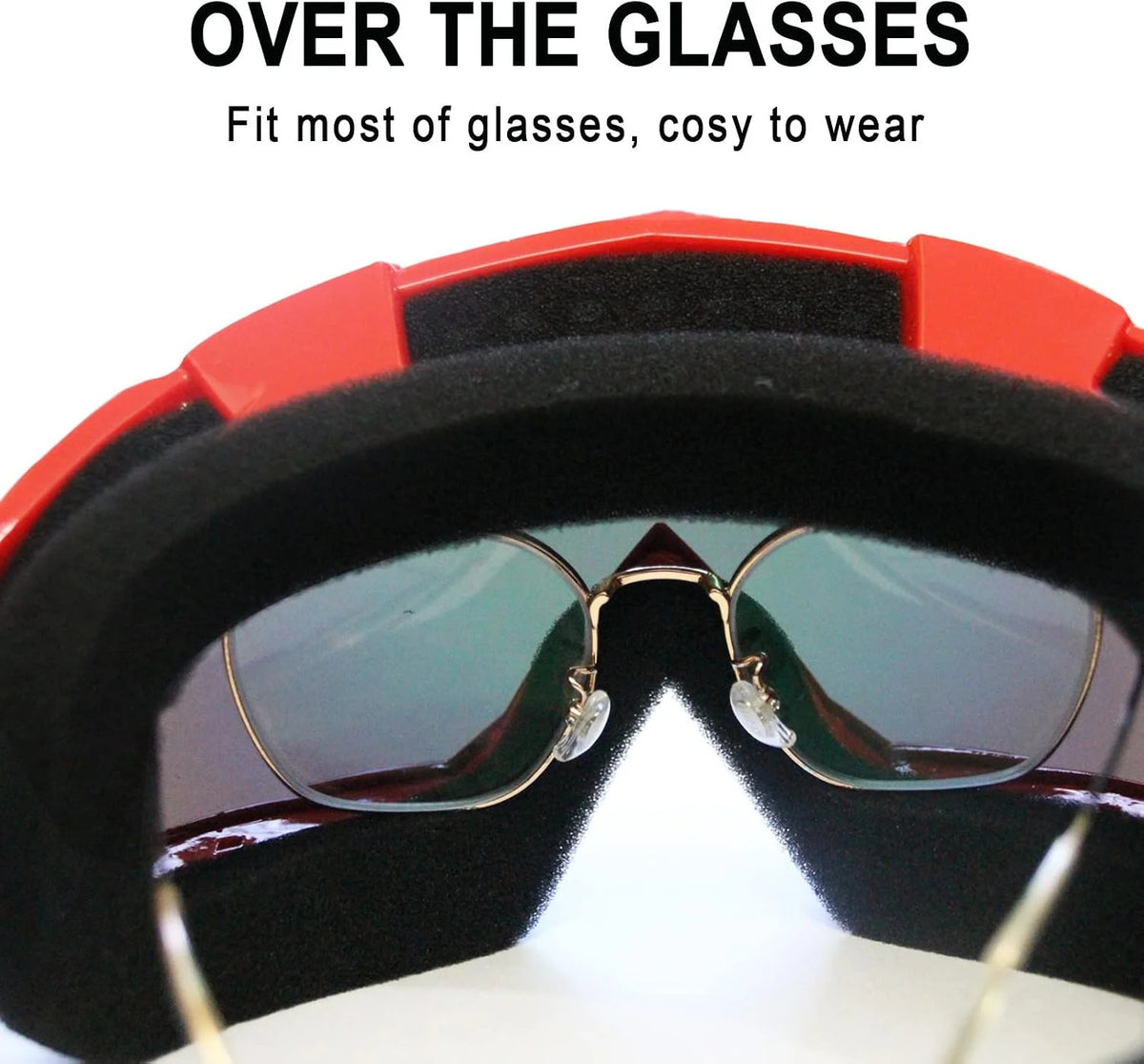 Off-Road Motorcycle ATV Goggles with UV Protection and Adjustable Strap