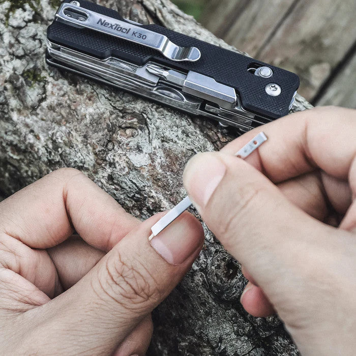 Multi-Tool with Scissors and Blade - Black G10 Handle, Pocket Size
