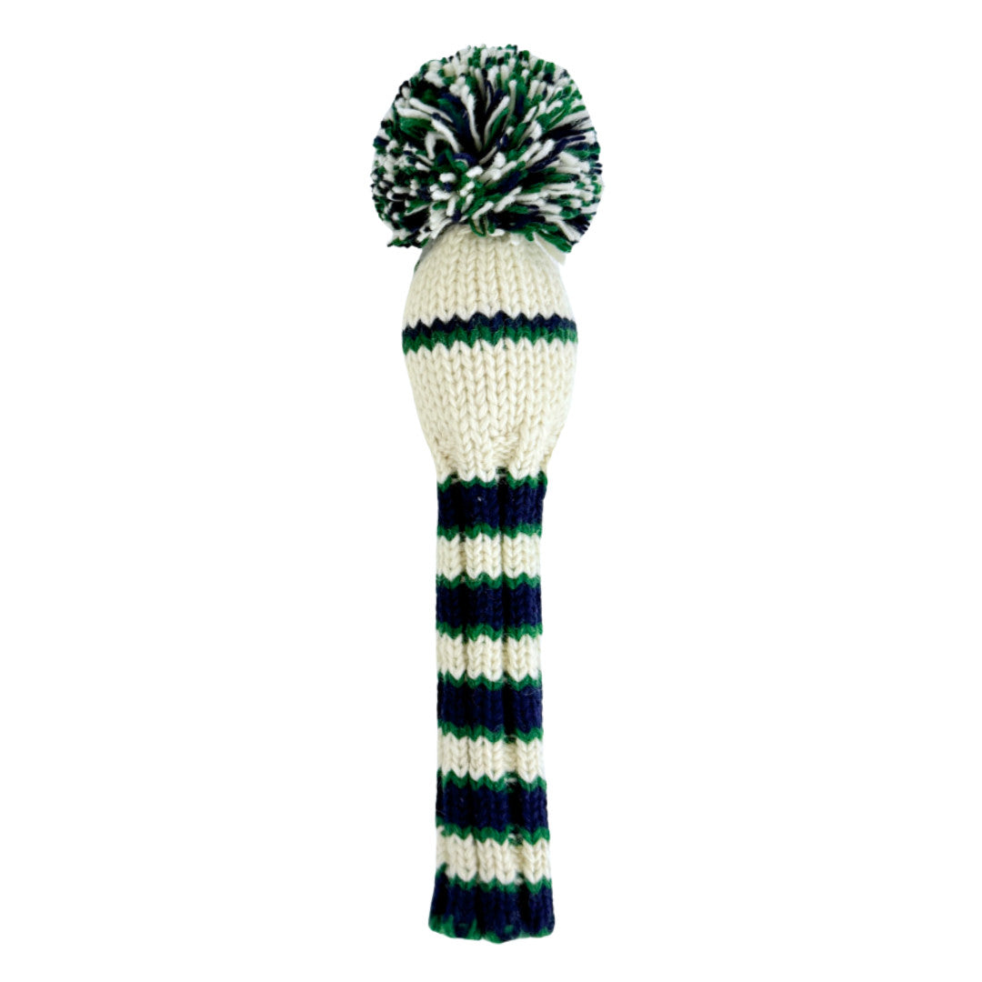Hand Knit Wool Golf Headcover for Hybrid and Utility Clubs - Sunfish