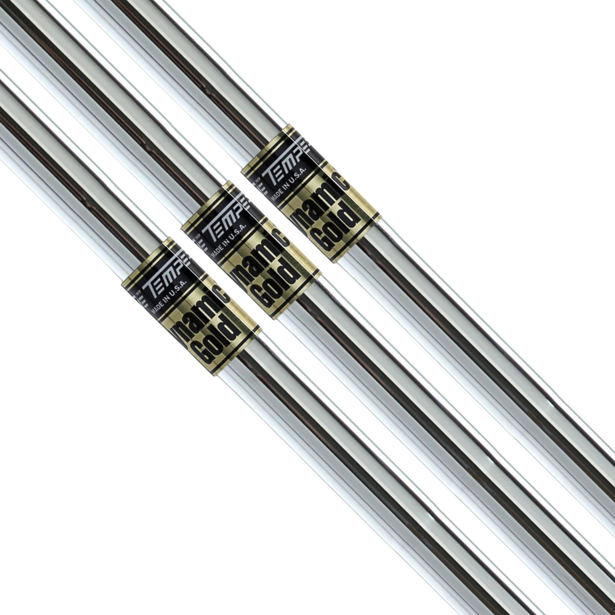 Golf Iron Shaft Set - Steel Dynamic Gold Tapered Shafts for 3-PW & Custom Flex Options