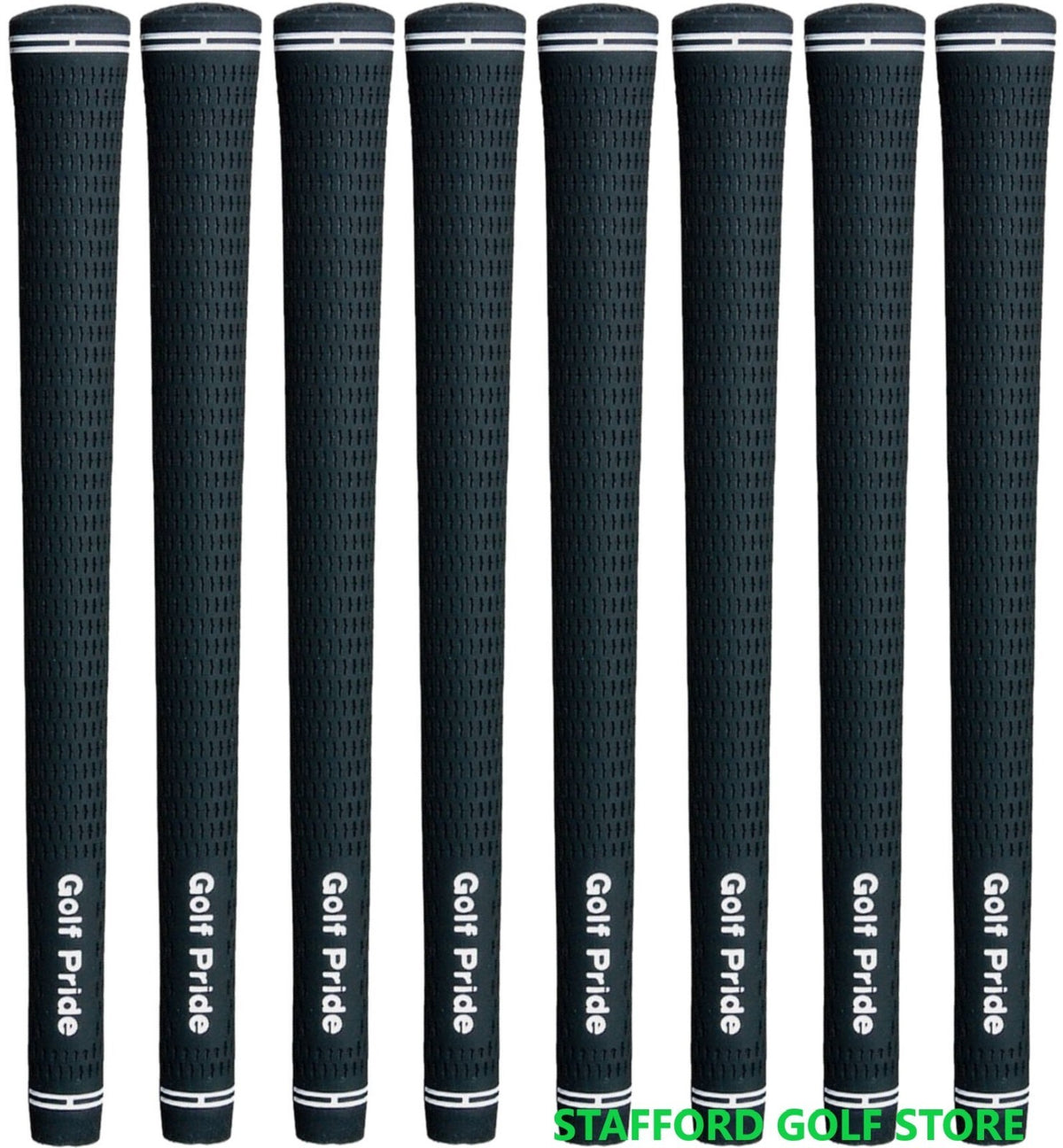 Golf Pride Tour Velvet Undersize Golf Grip Set of 8 Black White Ribbed .580