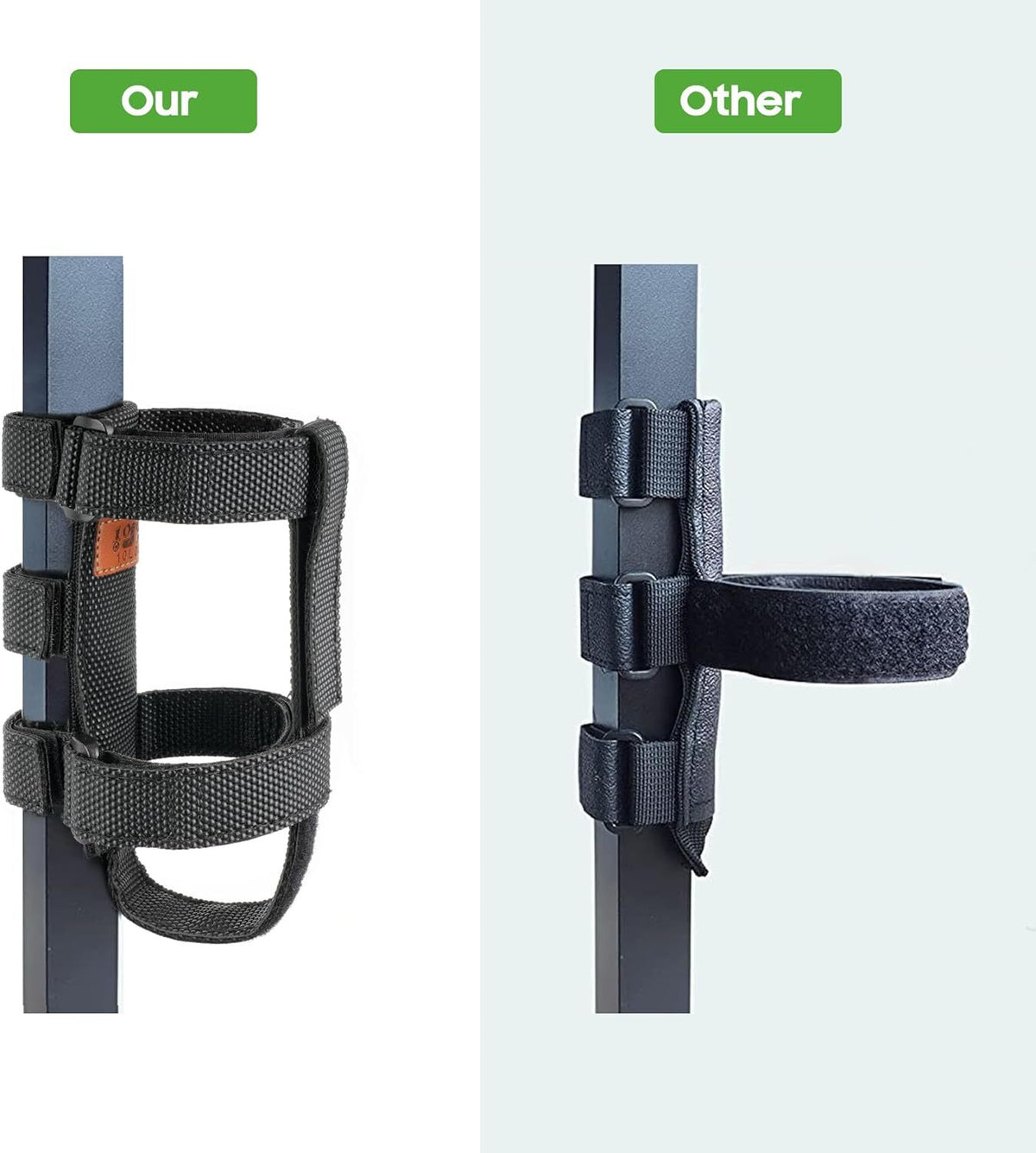 Portable Speaker Mount with Adjustable Strap for Golf Cart Bike ATV