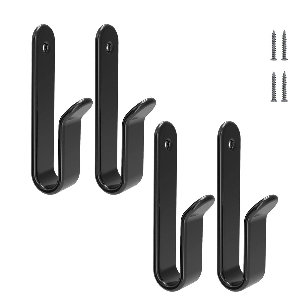2 Pair Skateboard Wall Mount Hangers Storage Display Rack