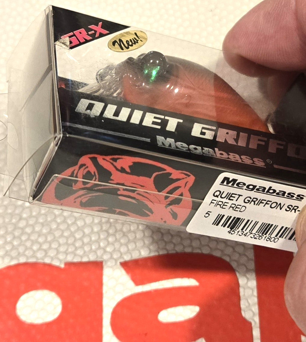 Megabass SR-X QUIET Griffon Fire Red Fishing Lure - Tough Color, NIP, Free Shipping