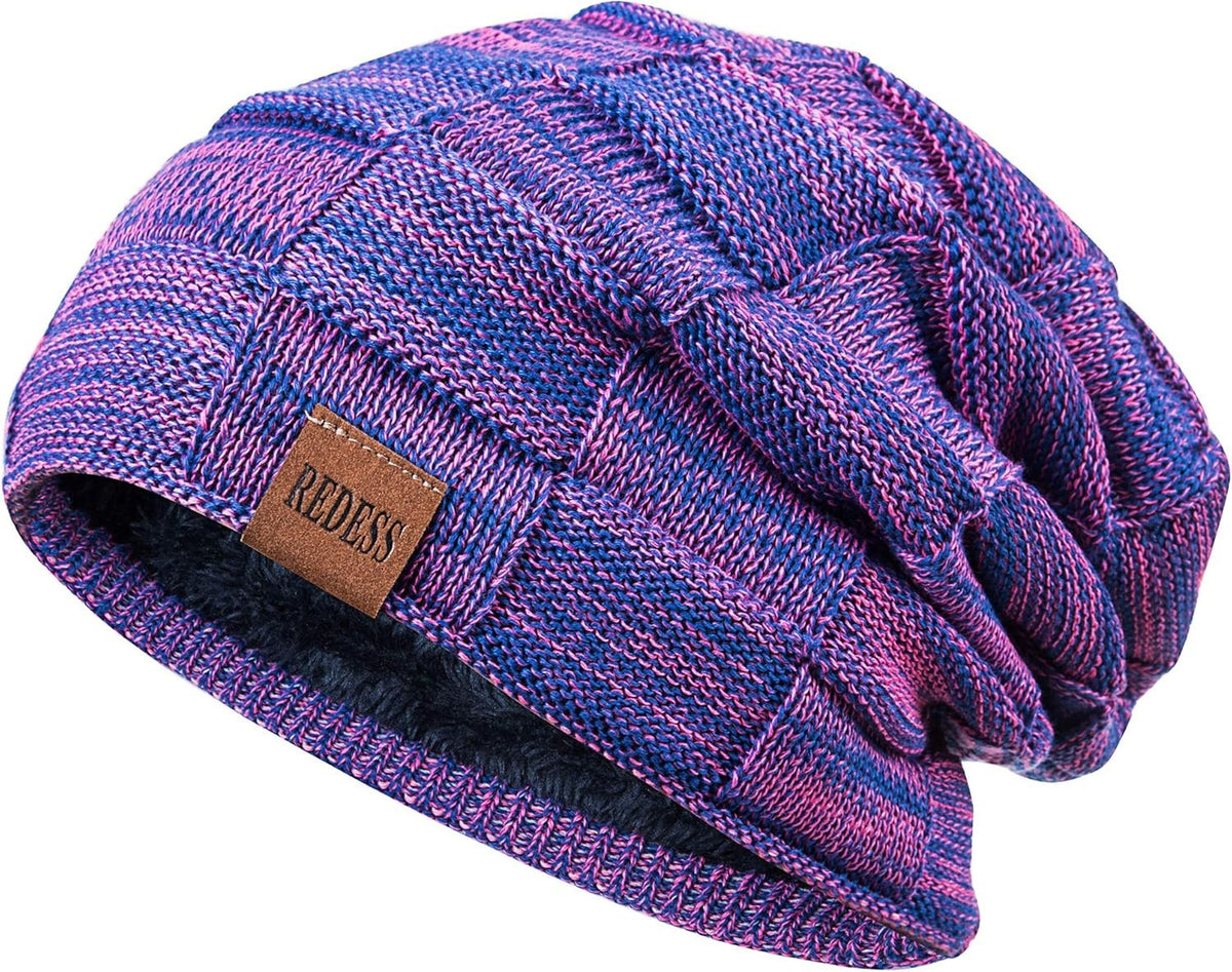 Winter Beanie Hat for Men and Women Knit Slouchy Skull Cap - Thick Warm Knit