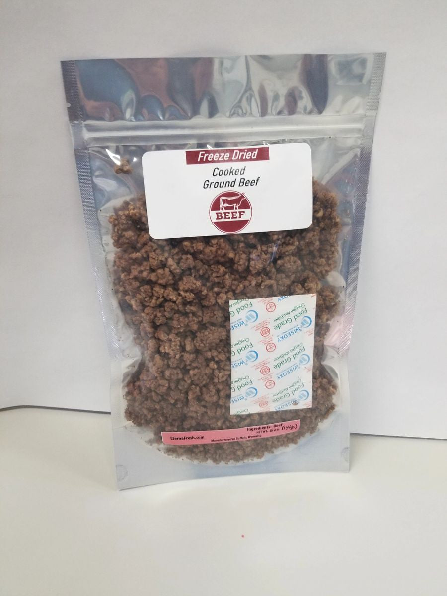 Freeze Dried Ground Beef - Long Shelf Life, Versatile Cooking Ingredient