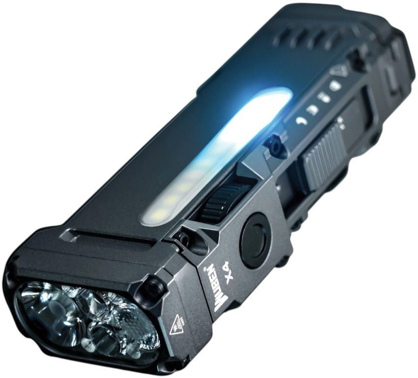 Rechargeable Waterproof Impact-Resistant Tactical Flashlight with Turbo Moon Mode