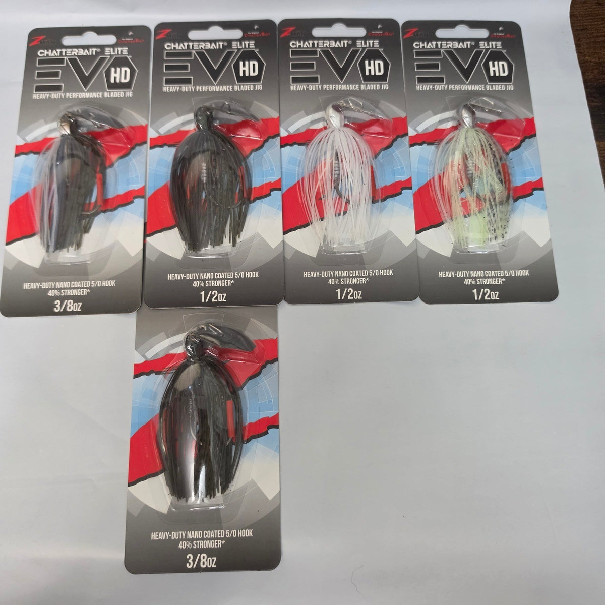 Fishing Lure Set 5 Pcs Bladed Jigs for Bass & Freshwater Fishing