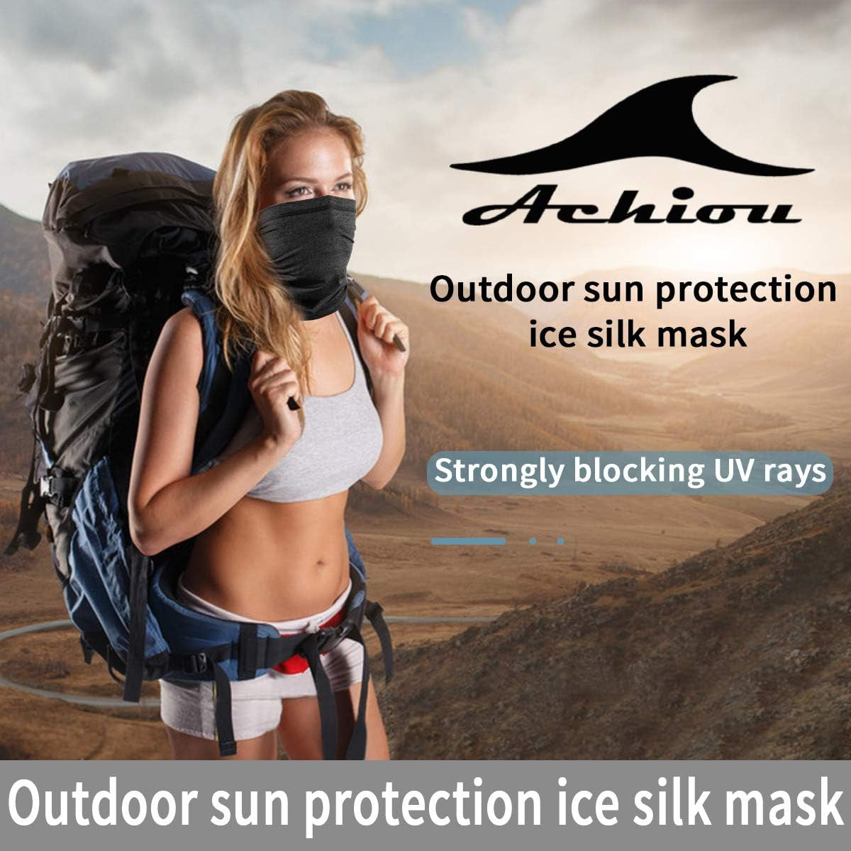 UV Protective Neck Gaiter Scarf for Men and Women - Breathable & Reusable