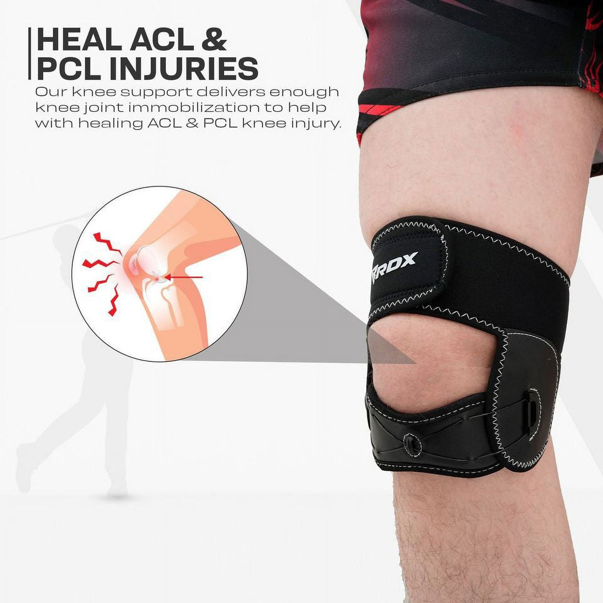 Adjustable Knee Support Brace with FlexDial System for Pain Relief, ACL & Arthritis