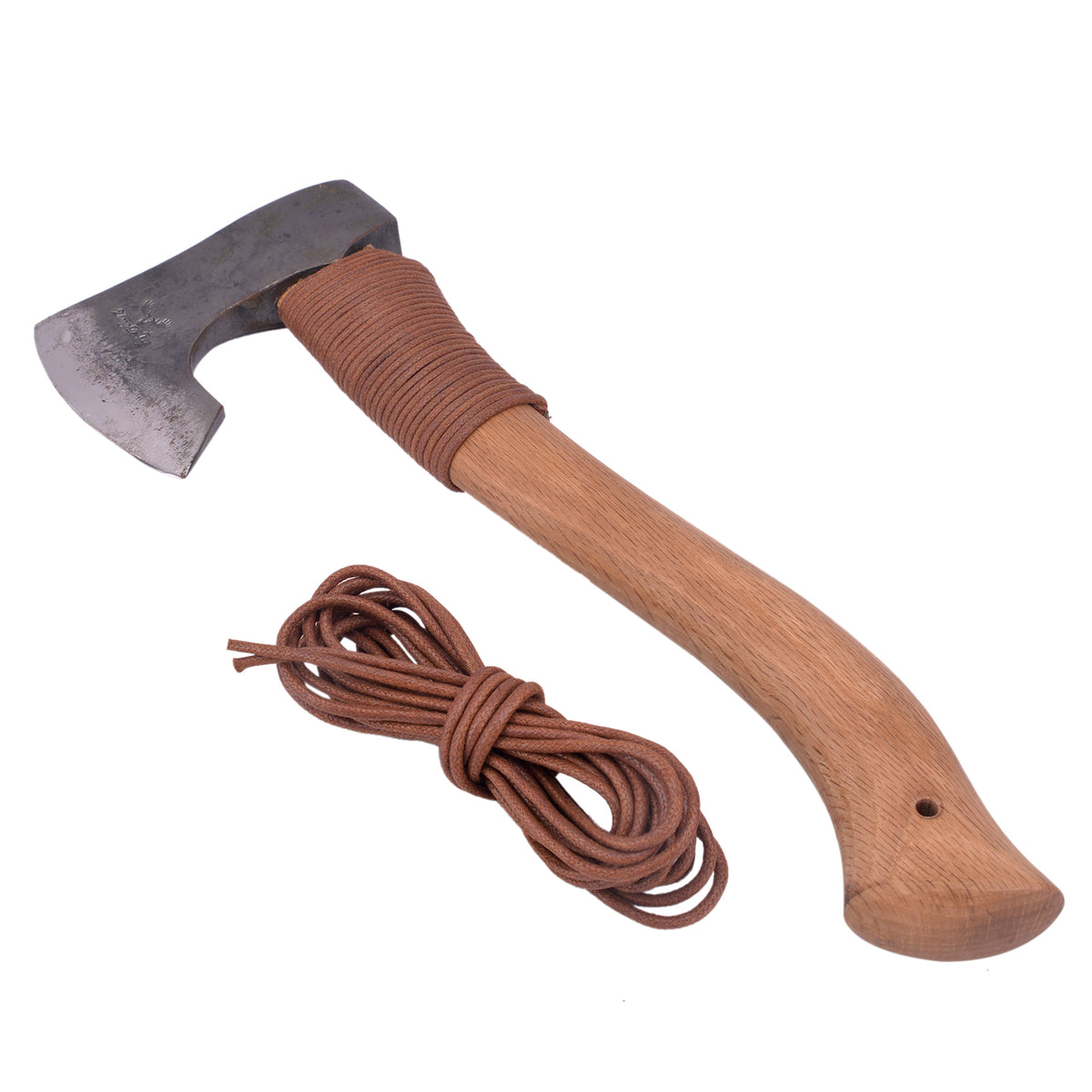 Leather Axe Handle Wrap Protector - Genuine Vegetable Tanned Full Grain Cord